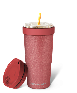 To-Go Buddy | Burgundy Glitz